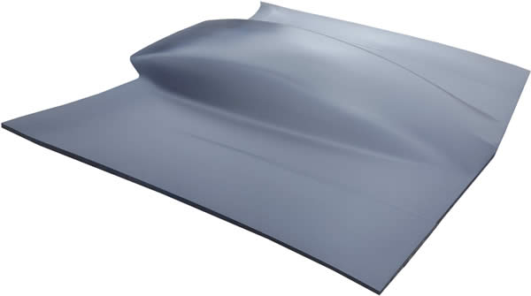 Showcars Fiberglass Air Dam For Chevrolet Malibu & El Camino (1978-1987) – Unfinished, Black
